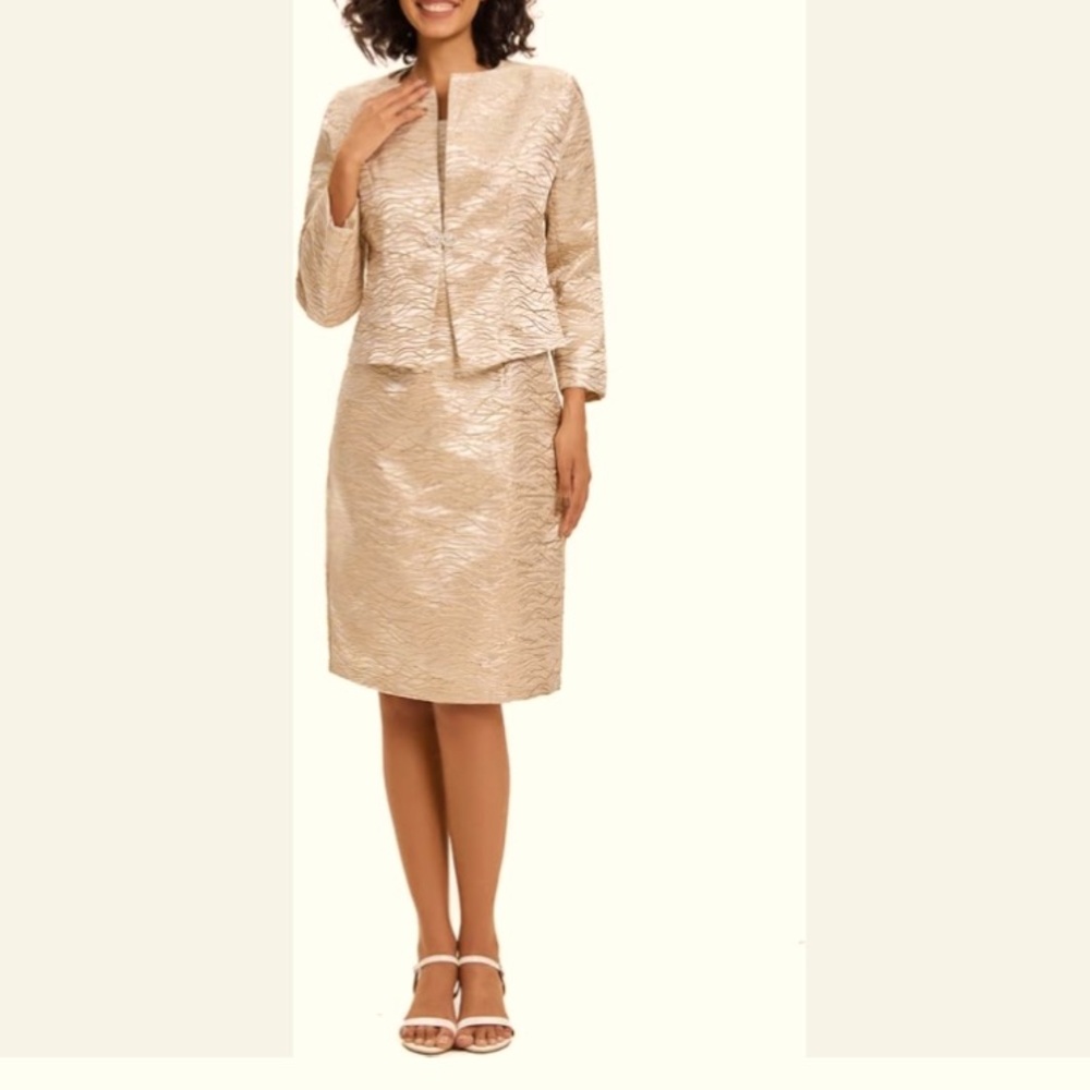 Talbots Brocade Dress Suit